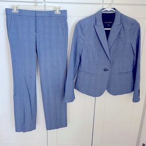 Size 2P blue suit from banana republic